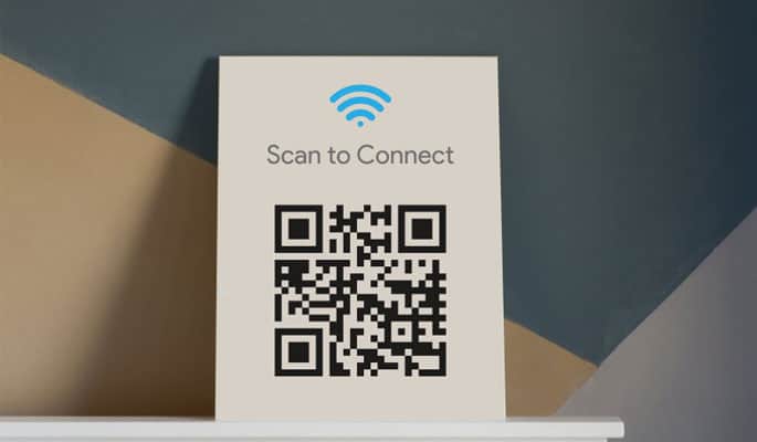 Fast access to free WiFi with QR codes